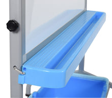 Luxor 30"W x 40"H Classroom Chart Stand with Storage Bins - Premium Whiteboards
